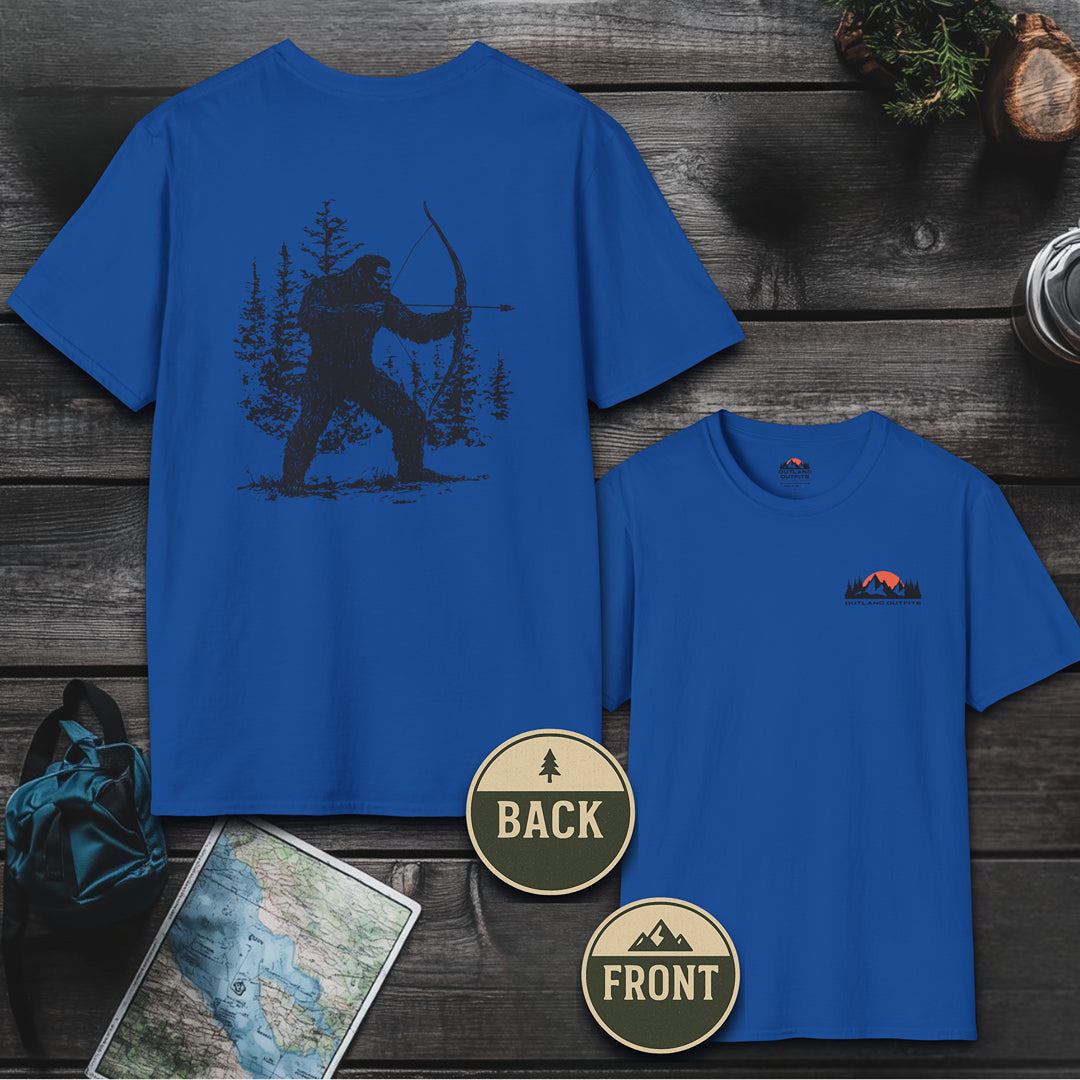 Bigfoot Bow Hunter T-Shirt - Outland Edition