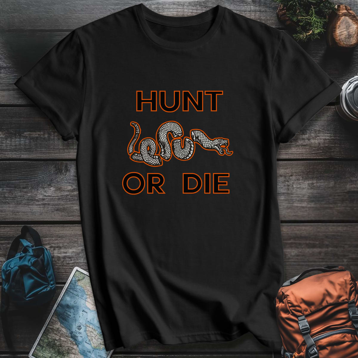 Hunt or Die T-Shirt - Black variant