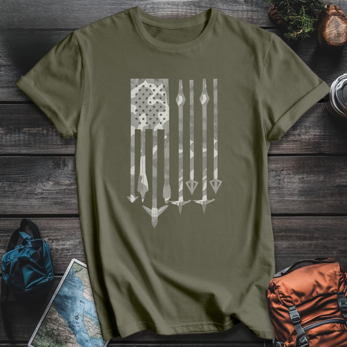 Arrowhead Glory T-Shirt - Military Green variant
