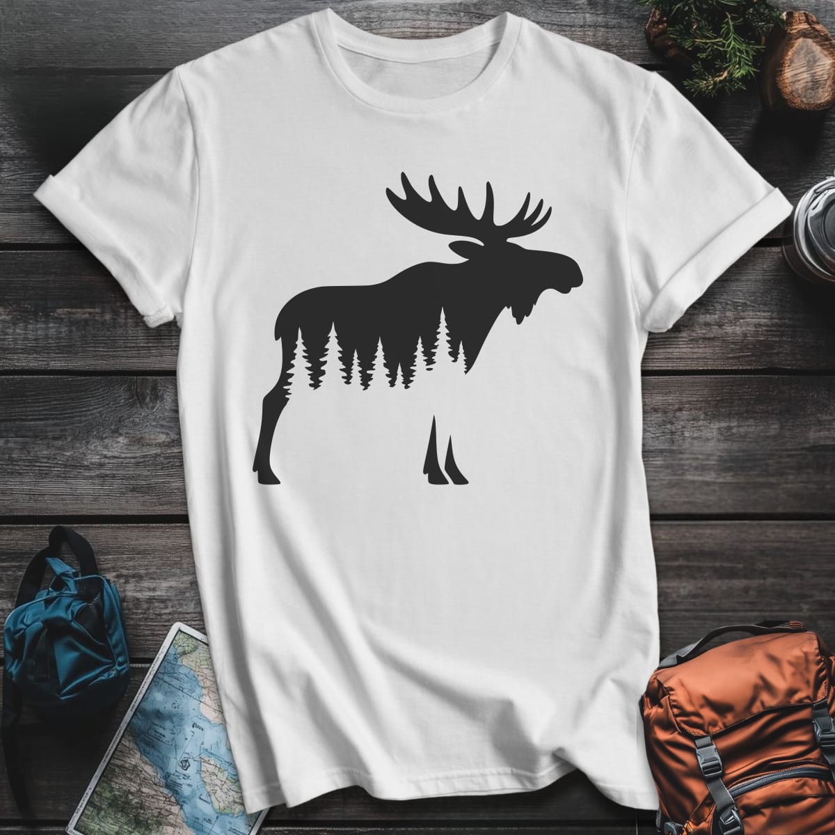 Moose Wilderness T-Shirt - White variant