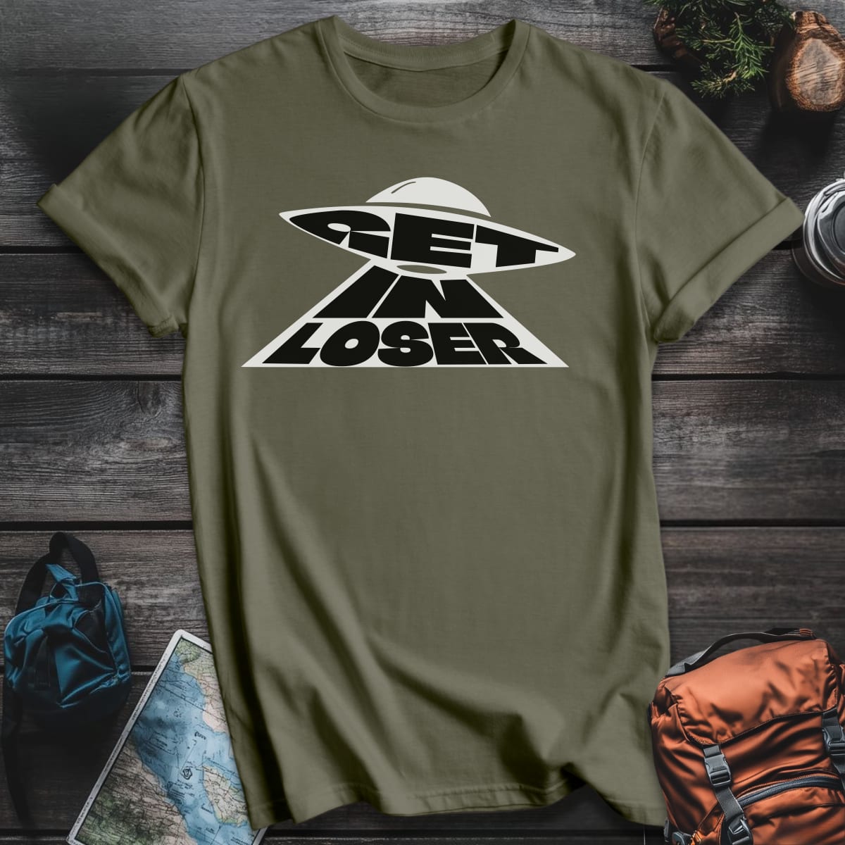 Get In T-Shirt - Military Green variant