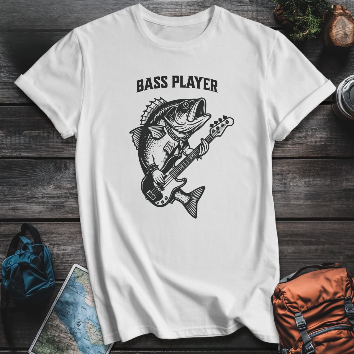Bass Player T-Shirt - White variant