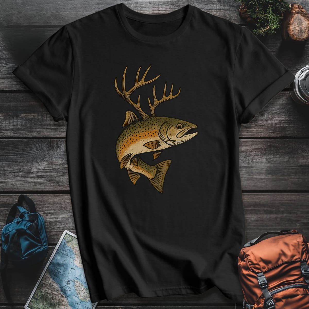 Rack & Reel T-Shirt - Black variant