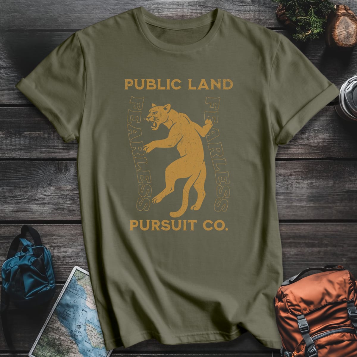 Fearless Pursuit T-Shirt - Military Green variant