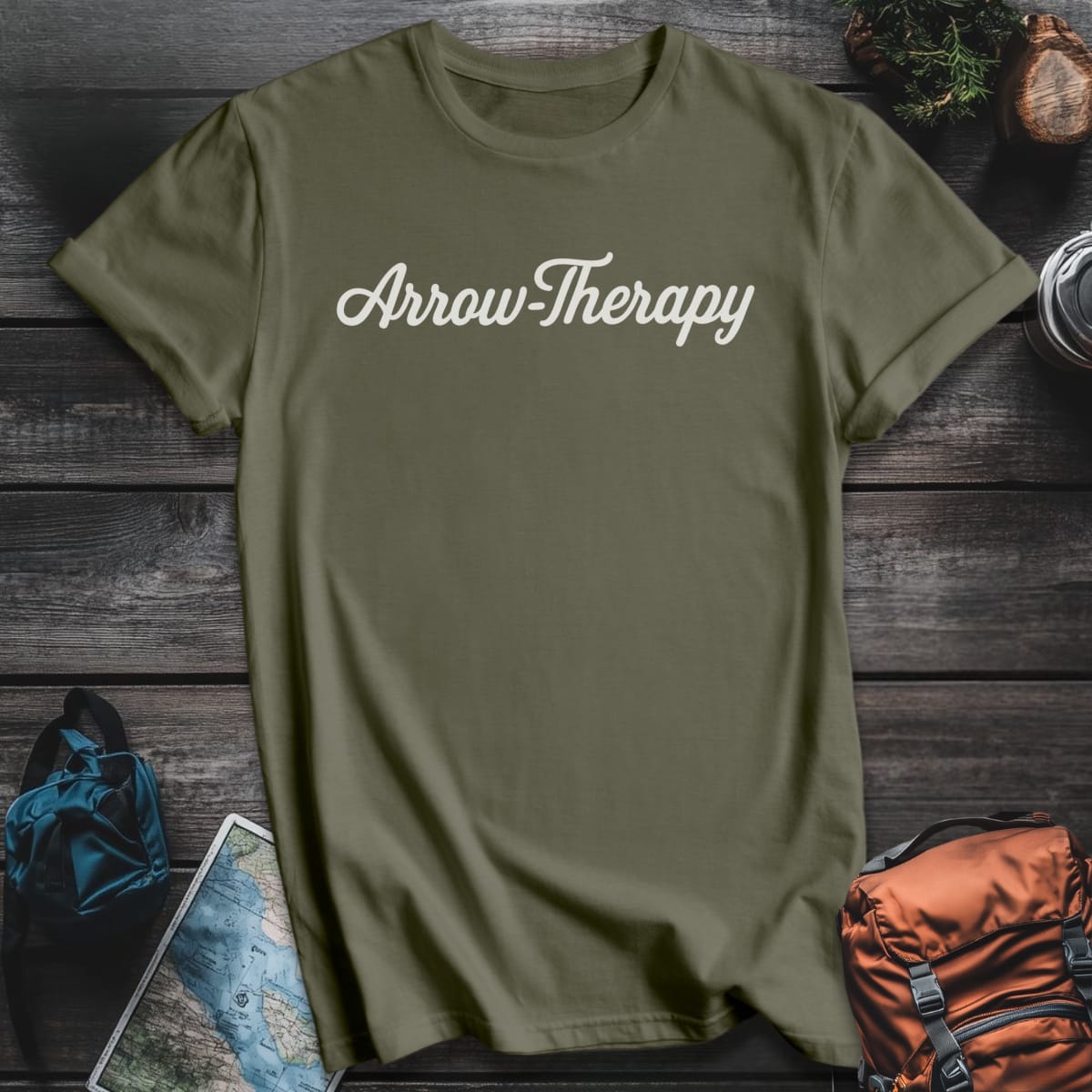 Arrow-Therapy T-Shirt - Military Green variant