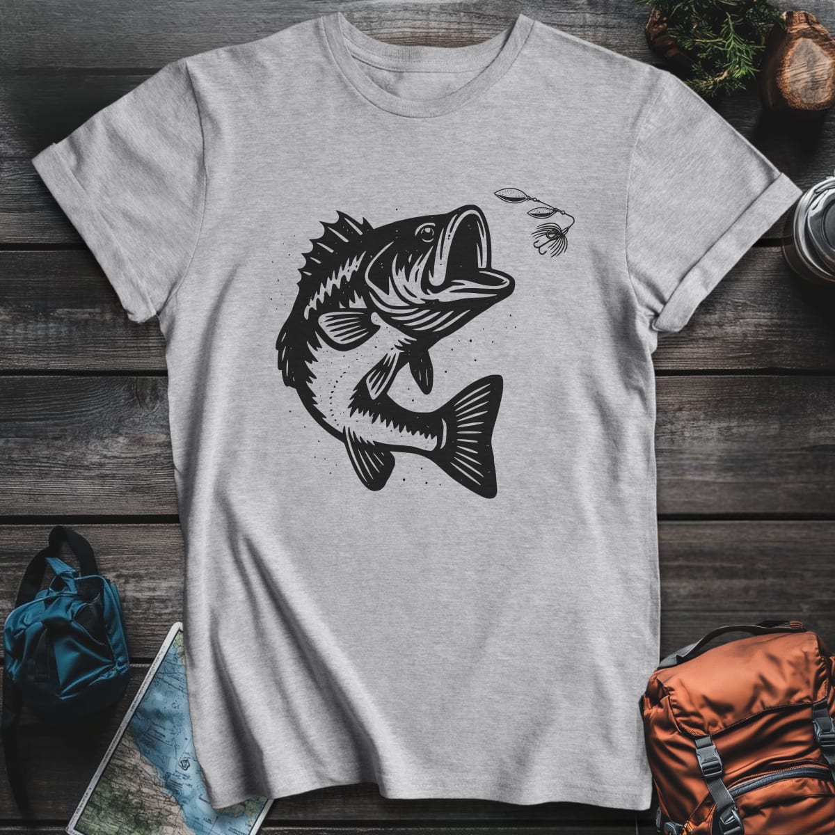 Bass Strike T-Shirt - Sport Grey variant