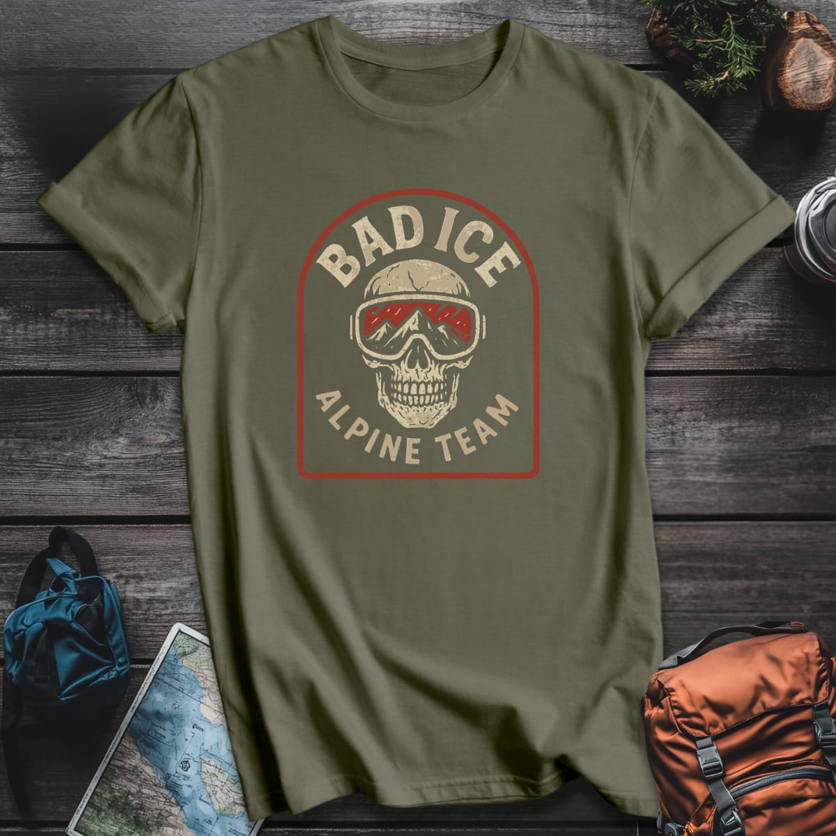 Bad Ice T-Shirt - Military Green variant