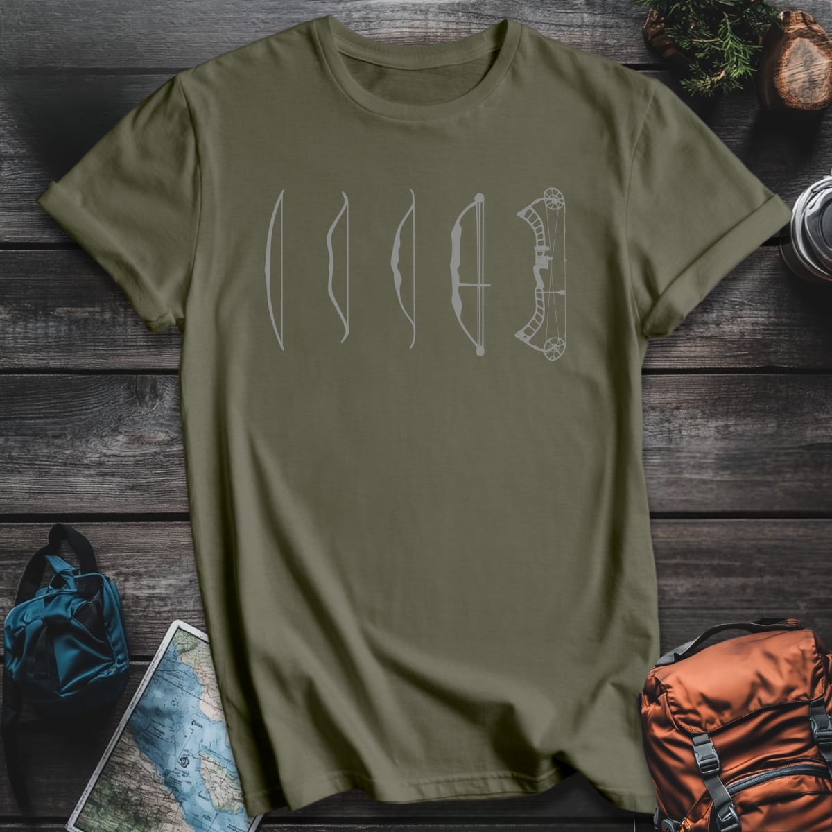 Bow Evolution T-Shirt - Military Green variant