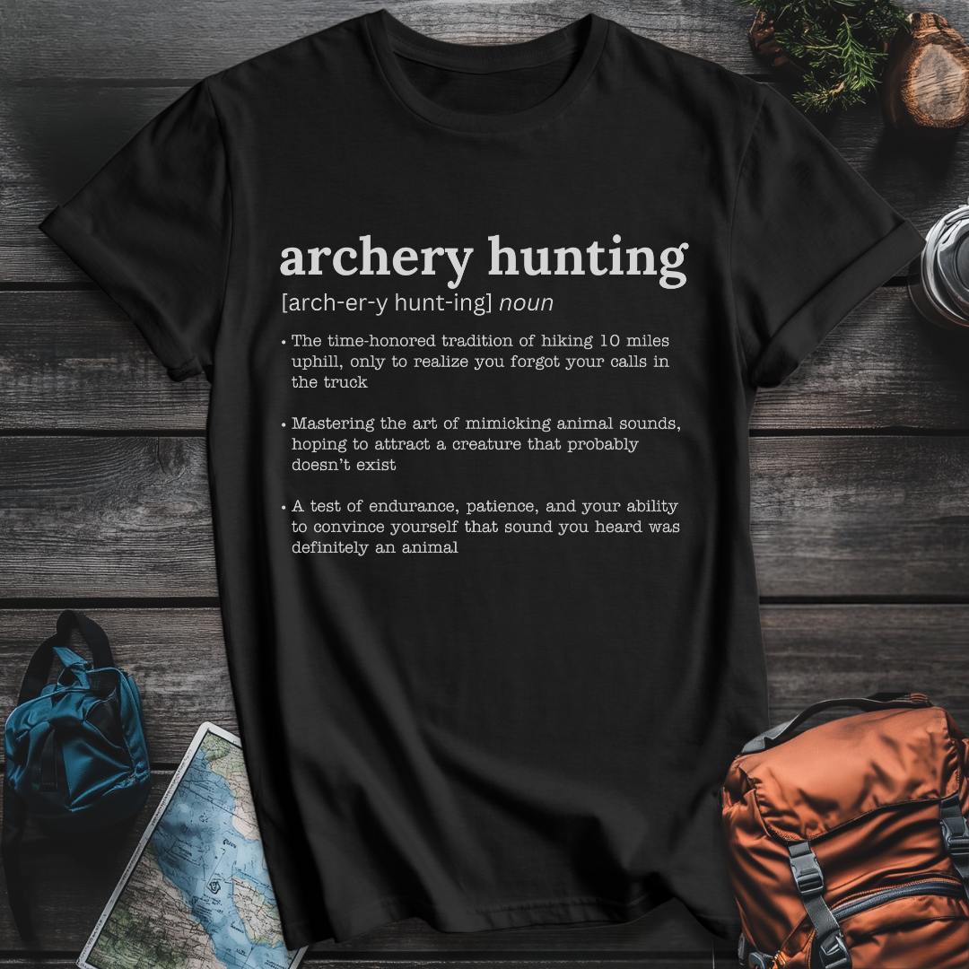 Printify T-Shirt Black / S Archery Hunting Defined T-Shirt