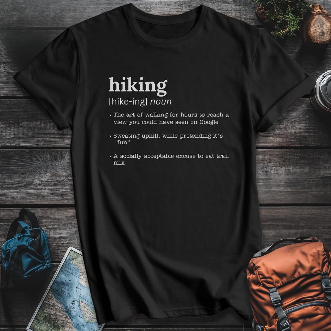 Printify T-Shirt Black / S Hiking Defined T-Shirt