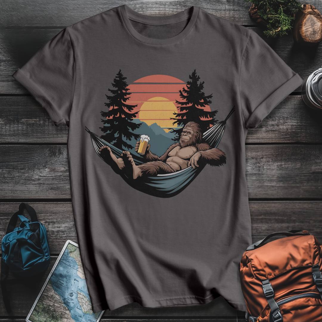 Bigfoot Chill T-Shirt Hiking, Camping, and Outdoor Graphic T