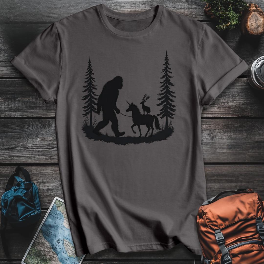 Printify T-Shirt Charcoal / S Mythical Trail Buddies T-Shirt