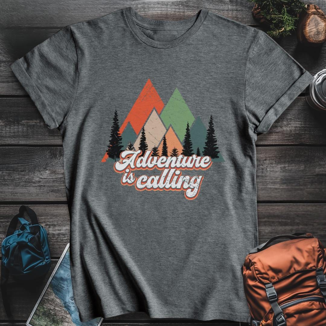 Printify T-Shirt Dark Heather / S Adventure Is Calling T-Shirt