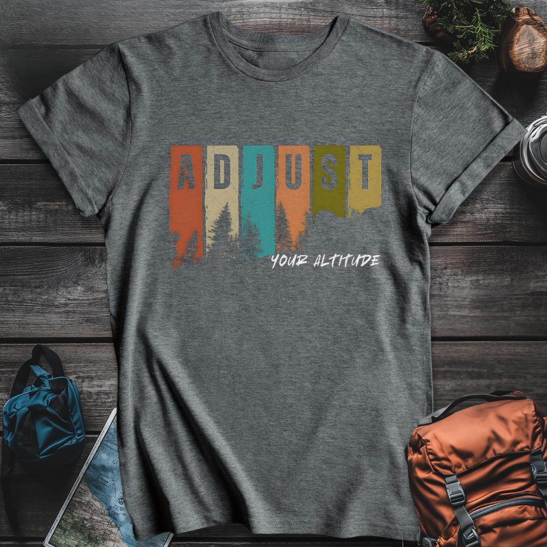Printify T-Shirt Dark Heather / S Altitude Adjust T-Shirt