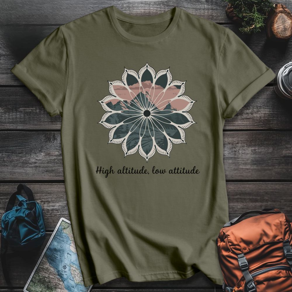 Printify T-Shirt Military Green / S Altitude Mandala T-Shirt