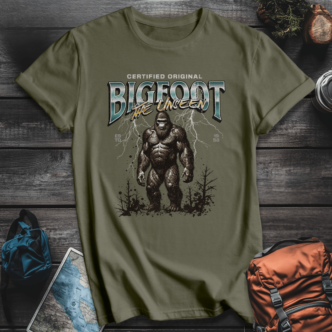 Printify T-Shirt Military Green / S Bigfoot Bootleg Original T-shirt