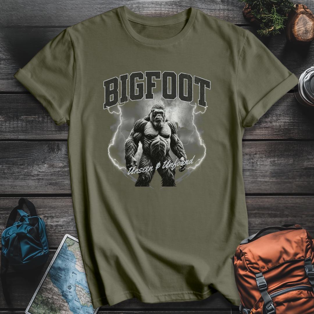 Printify T-Shirt Military Green / S Bigfoot Bootleg Unseen T-shirt