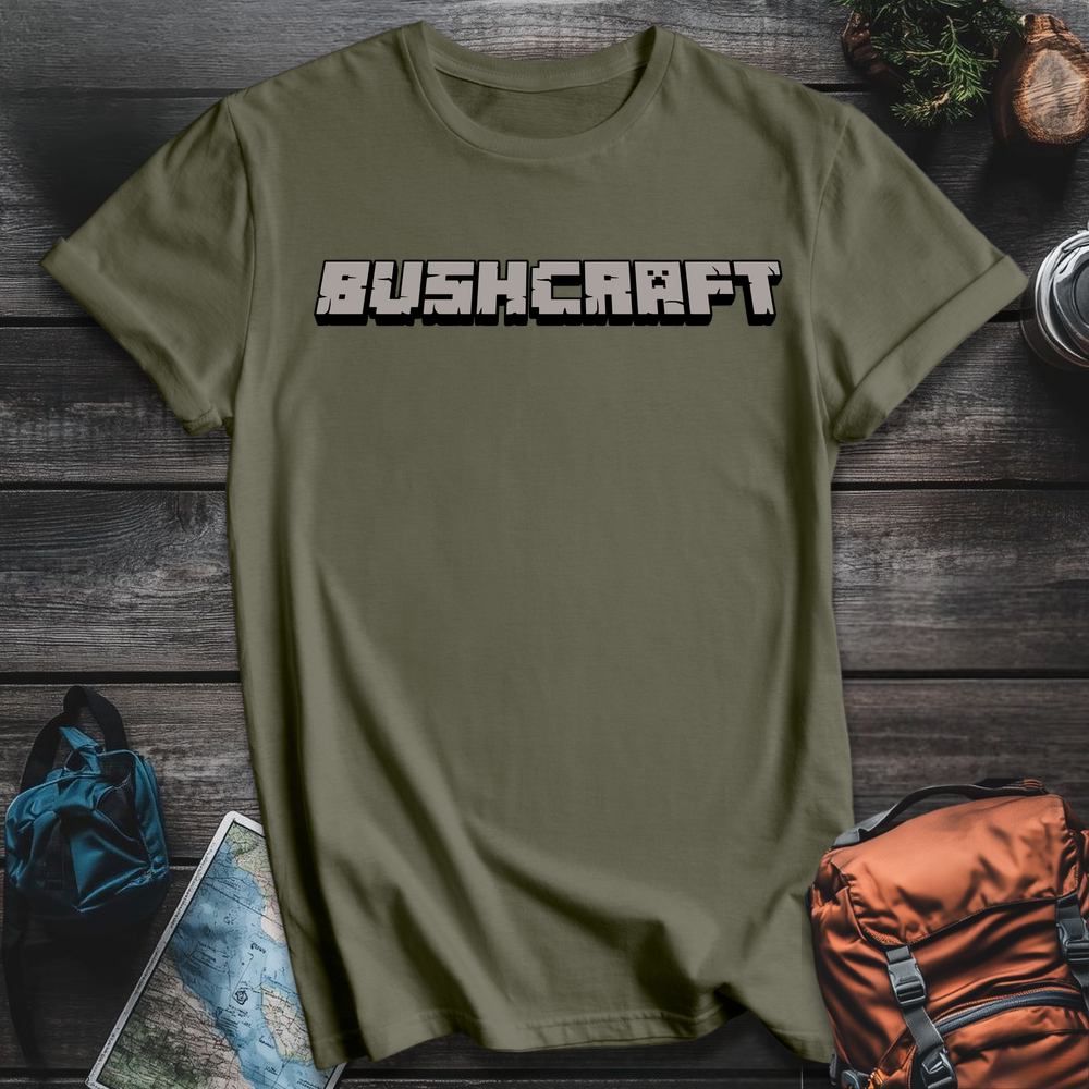 Printify T-Shirt Military Green / S Bushcraft T-Shirt
