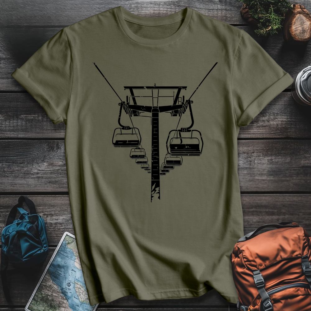 Printify T-Shirt Military Green / S Endless Ascent T-Shirt