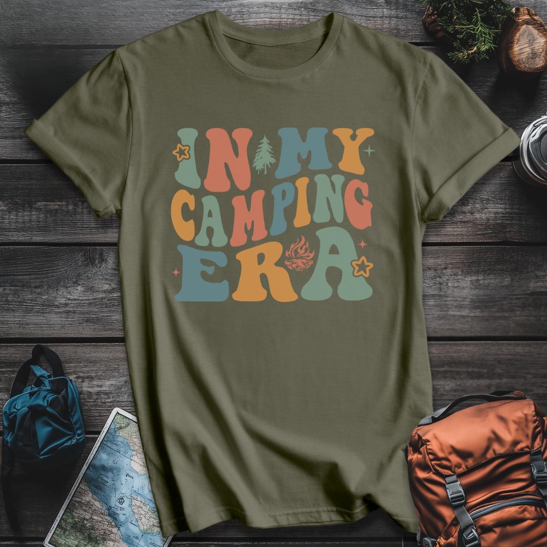 Printify T-Shirt Military Green / S In My Camping Era T-Shirt