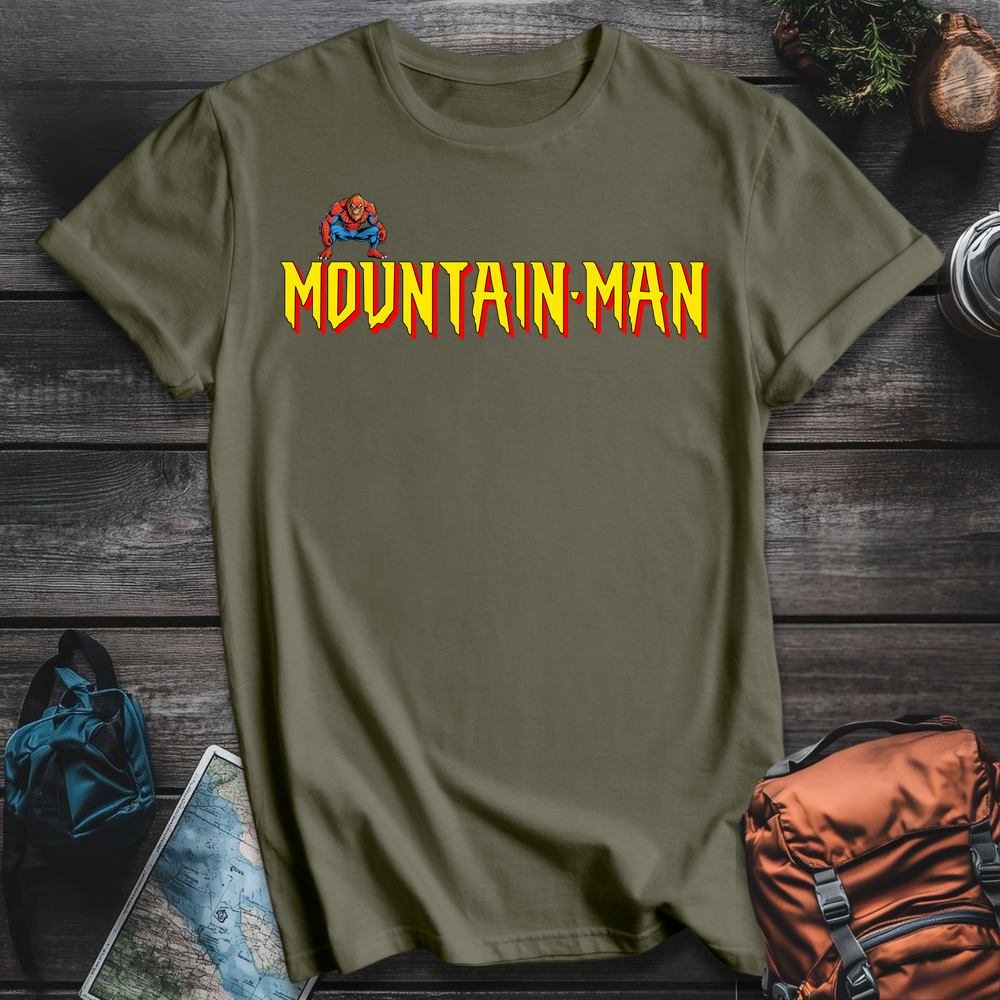 Printify T-Shirt Military Green / S Mountain Man T-Shirt