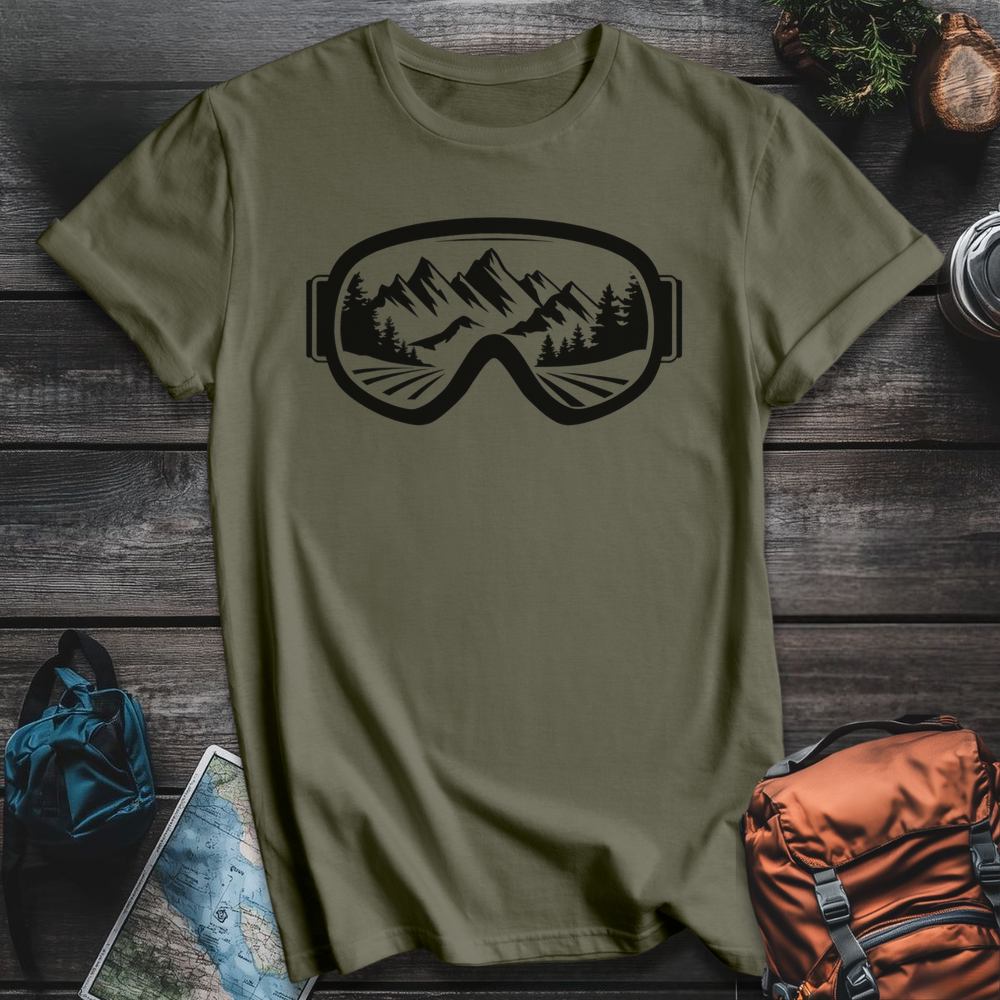 Printify T-Shirt Military Green / S Powder Vision T-Shirt
