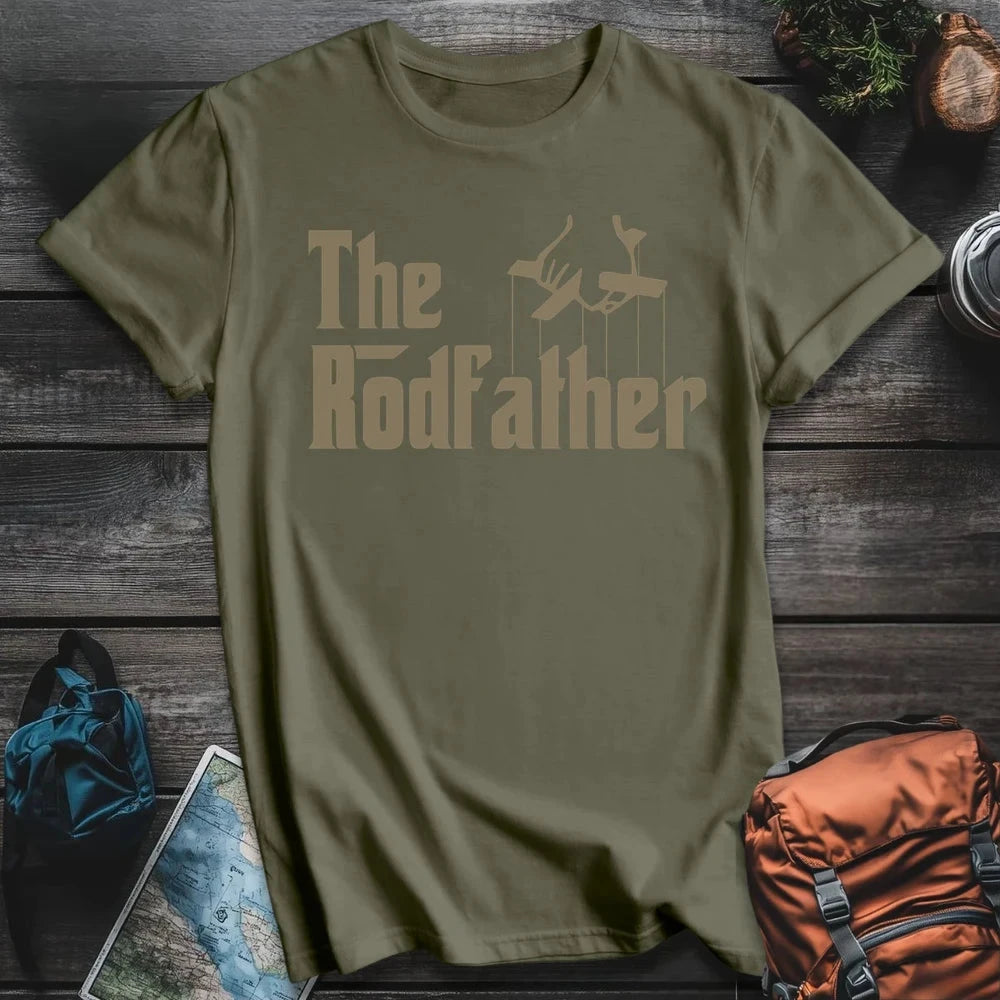 Printify T-Shirt Military Green / S The Rodfather Alternate T-Shirt
