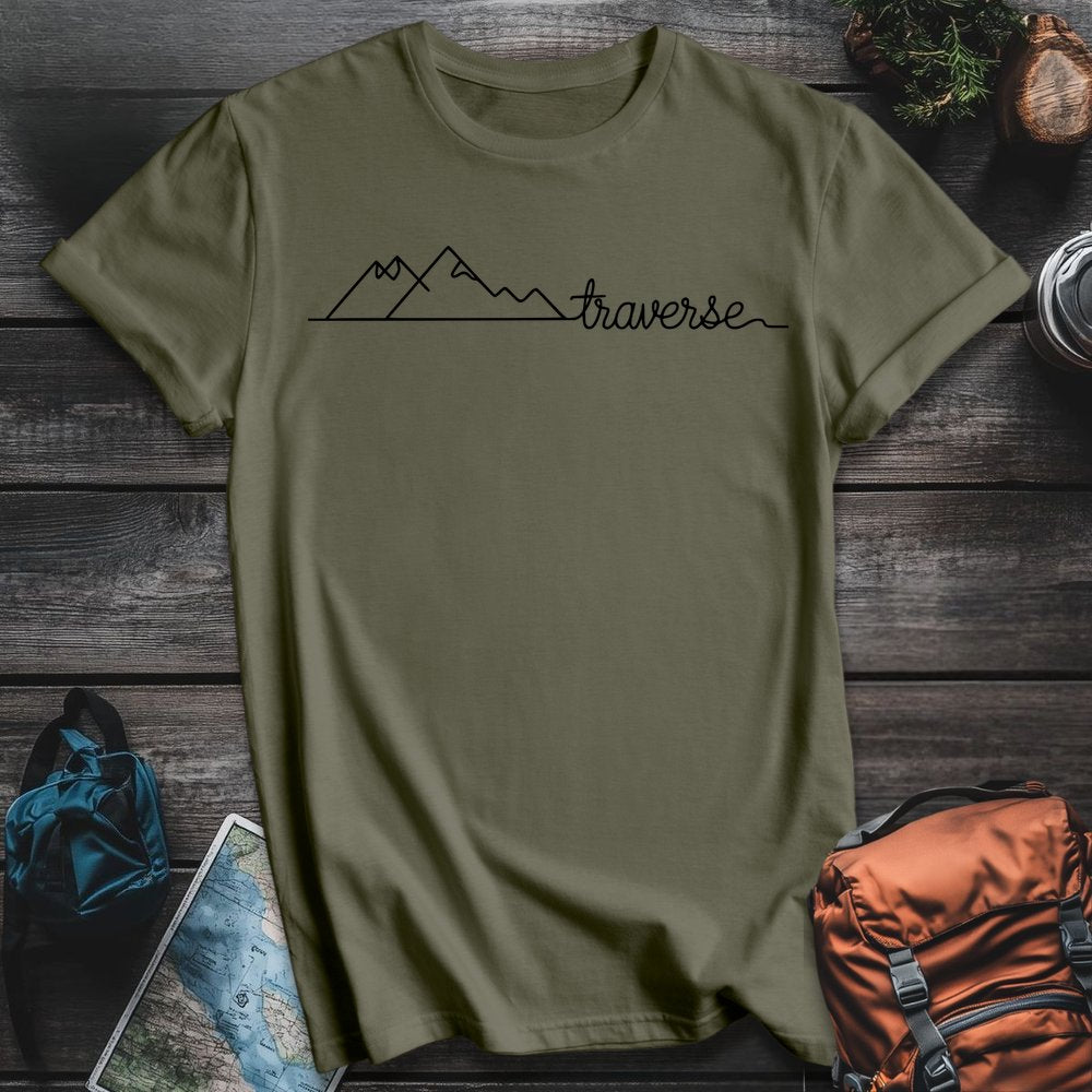 Printify T-Shirt Military Green / S Traverse T-Shirt