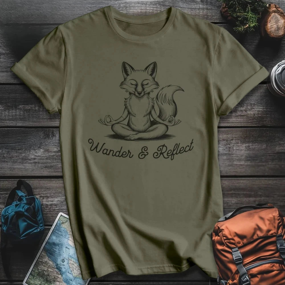 Printify T-Shirt Military Green / S Wander Reflect T-Shirt