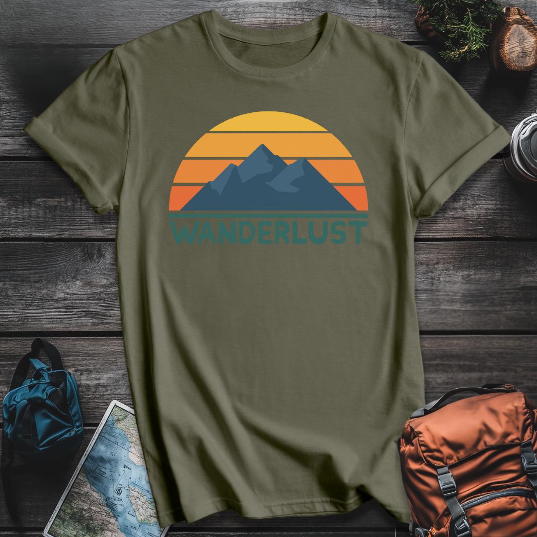 Printify T-Shirt Military Green / S Wanderlust T-Shirt