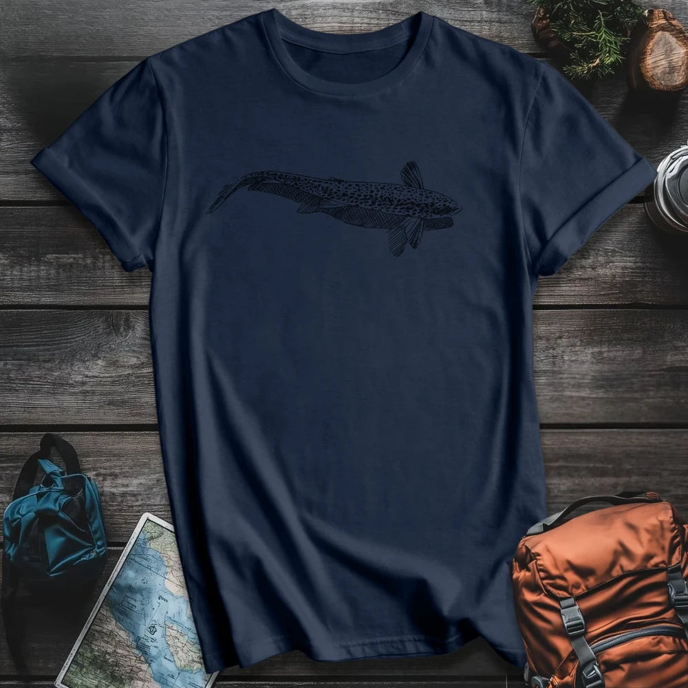 Printify T-Shirt Navy / S Trout Shadow T-Shirt