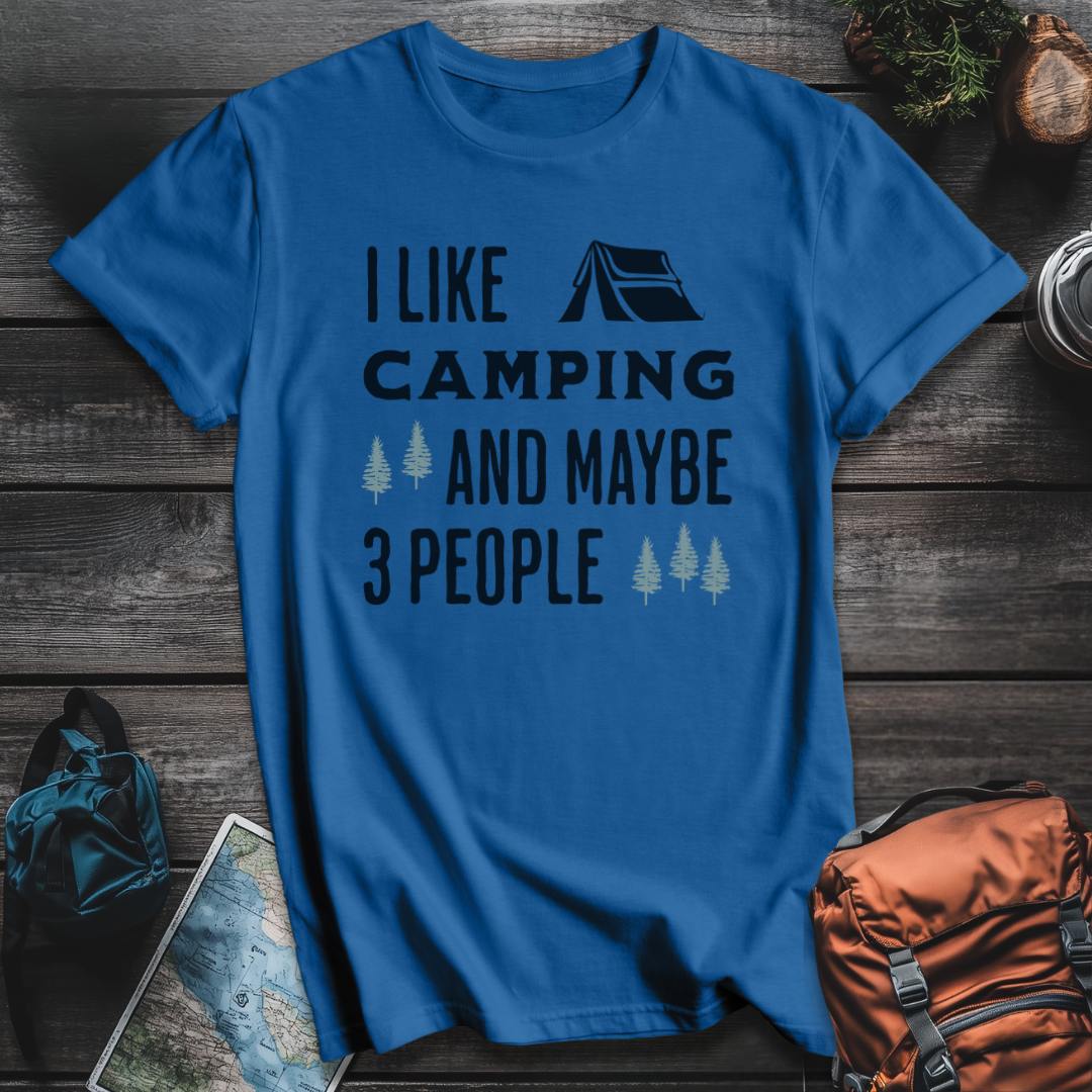 Printify T-Shirt Royal / S I Like Camping and 3 People T-Shirt
