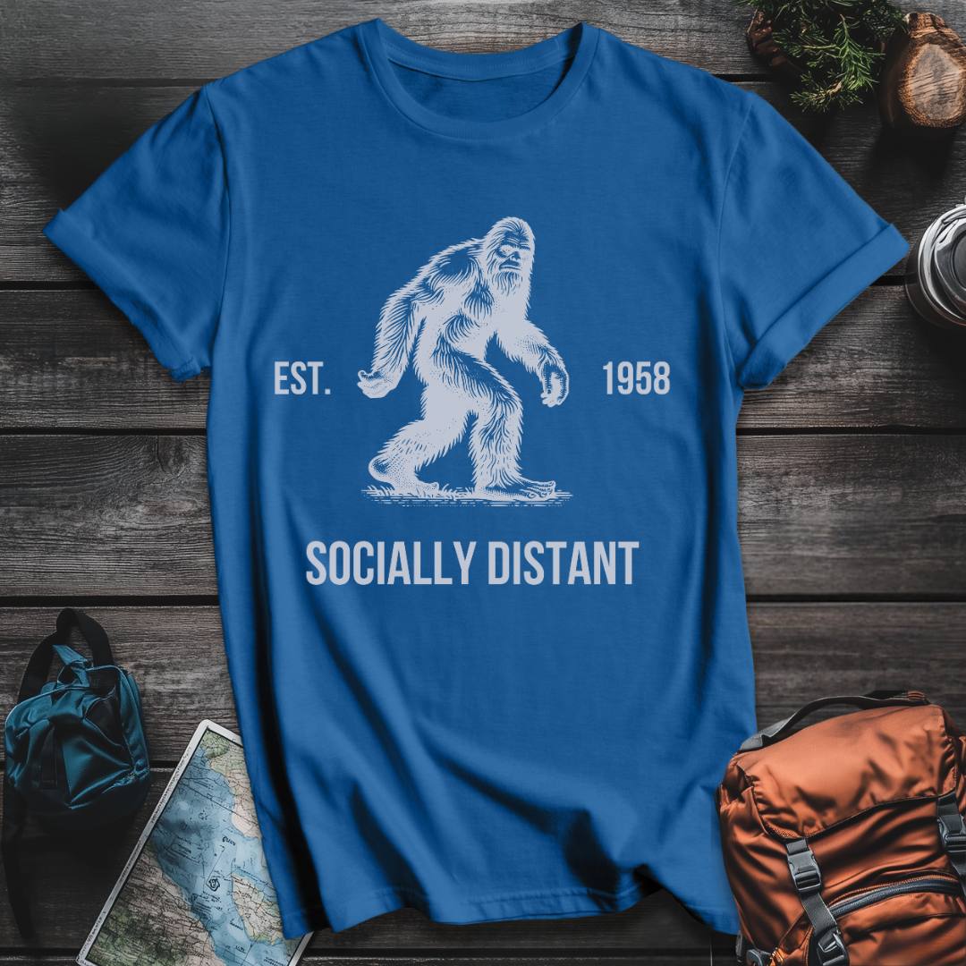 Printify T-Shirt Royal / S Socially Distant T-Shirt