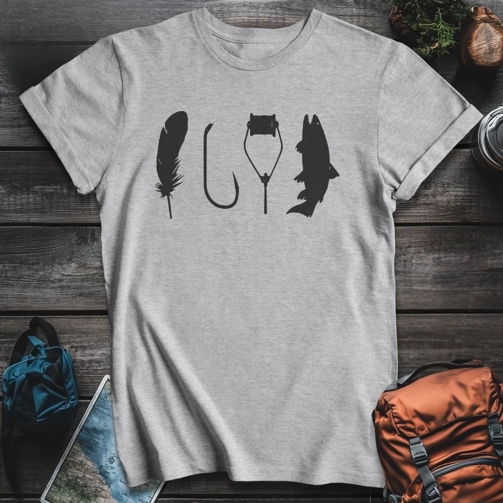 Printify T-Shirt Sport Grey / S Fly Tying T-Shirt