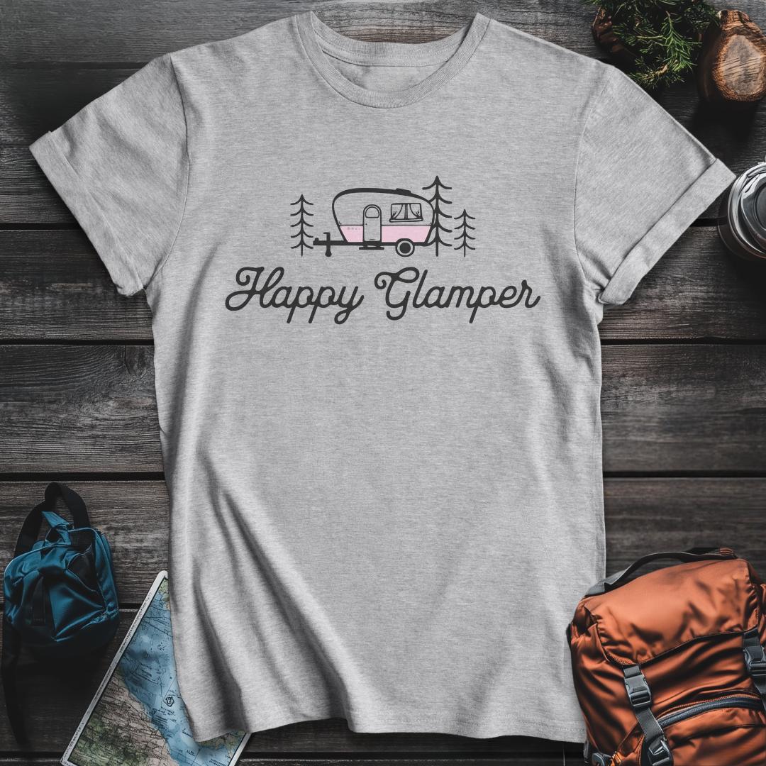 Printify T-Shirt Sport Grey / S Happy Glamper T-Shirt