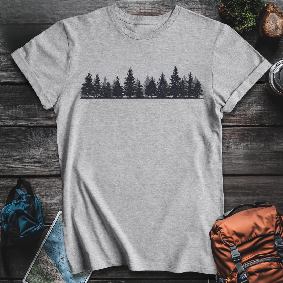 Printify T-Shirt Sport Grey / S Pine Trees T-Shirt