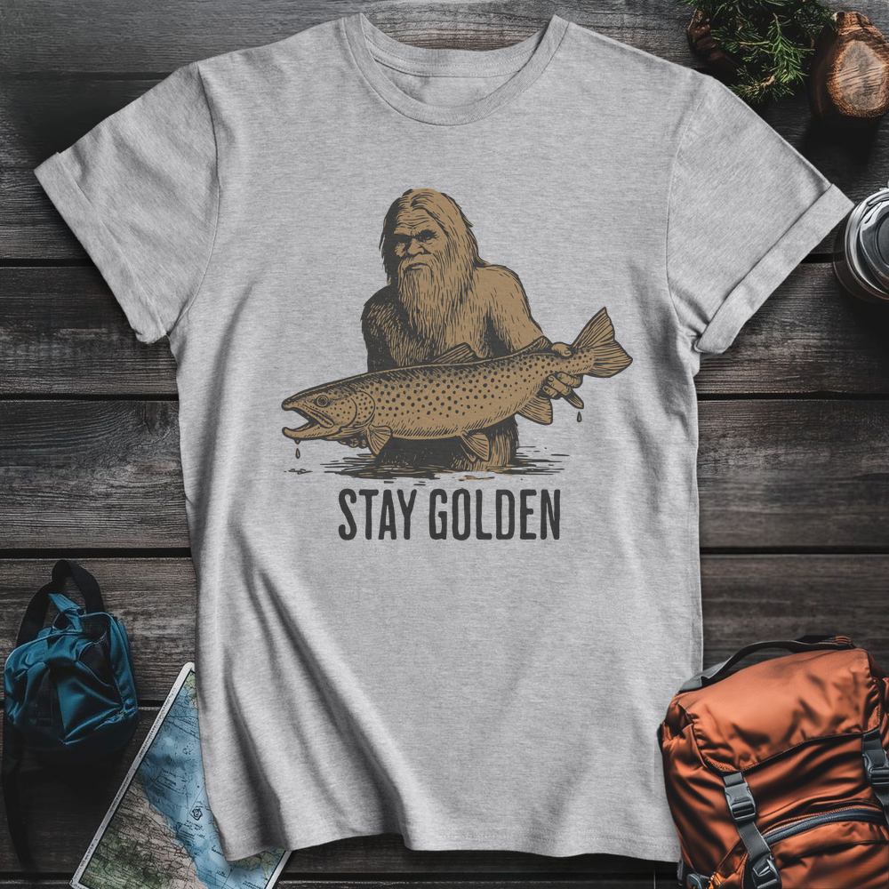 Printify T-Shirt Sport Grey / S Stay Golden T-Shirt