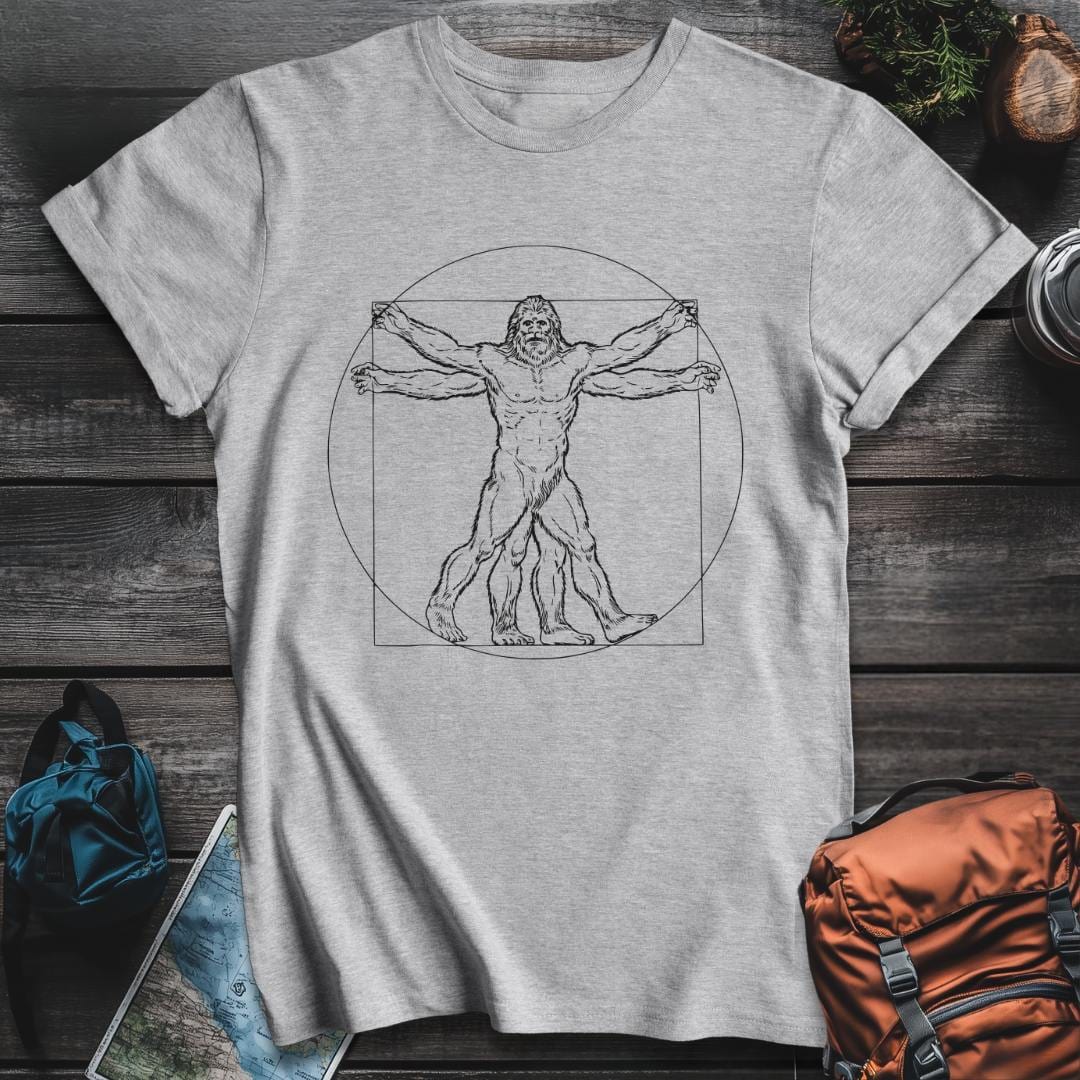 Printify T-Shirt Sport Grey / S Vitruvian Bigfoot T-Shirt