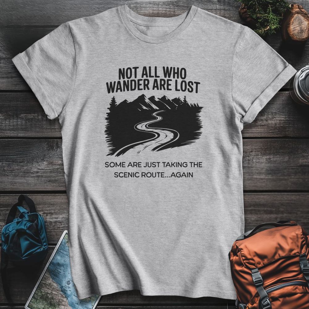 Printify T-Shirt Sport Grey / S Wanderer Not Lost T-Shirt