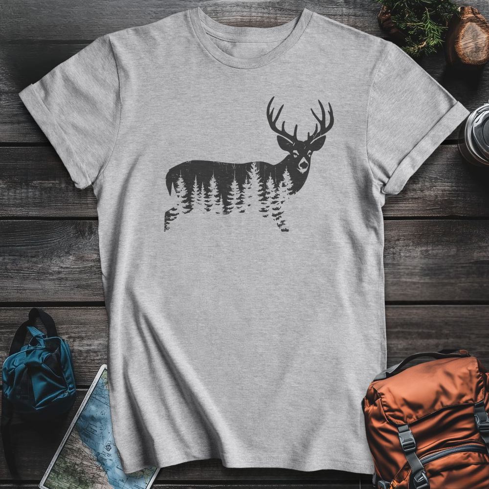 Printify T-Shirt Sport Grey / S White Tail Wilderness T-Shirt