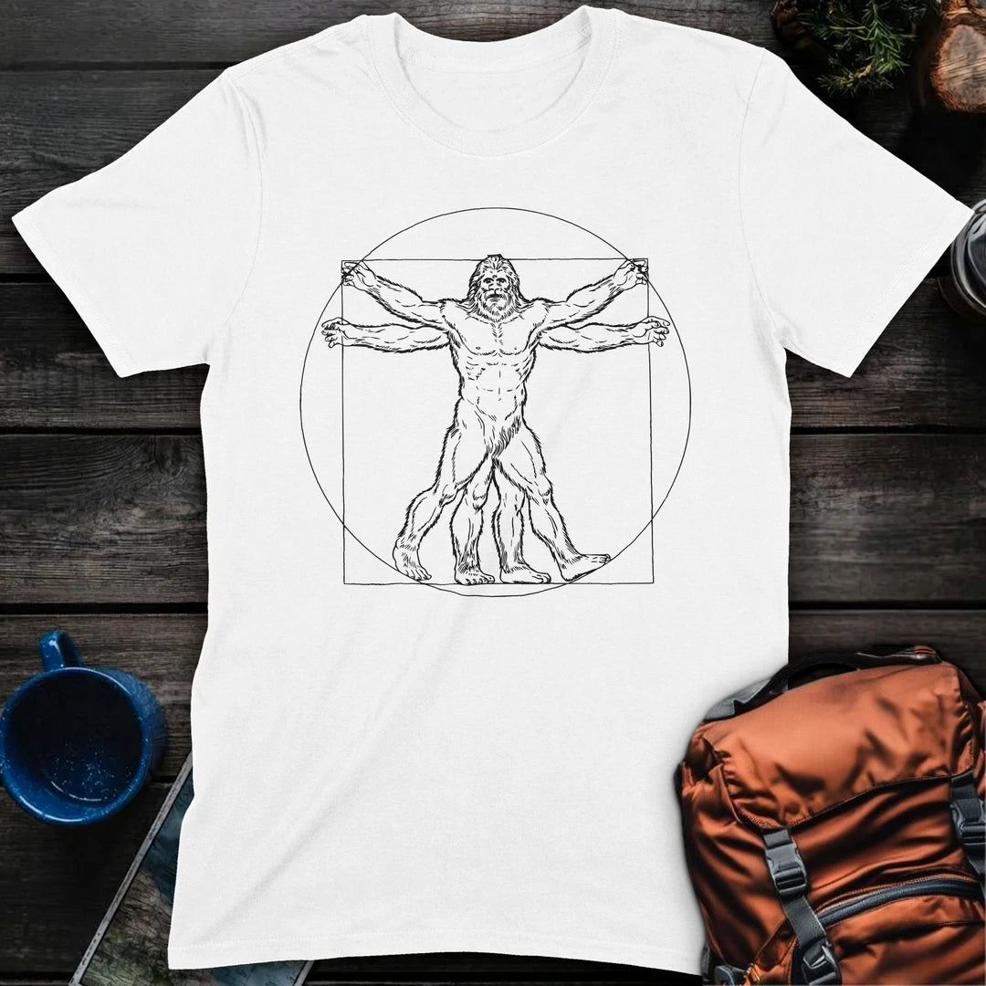 Vitruvian Bigfoot Black - White