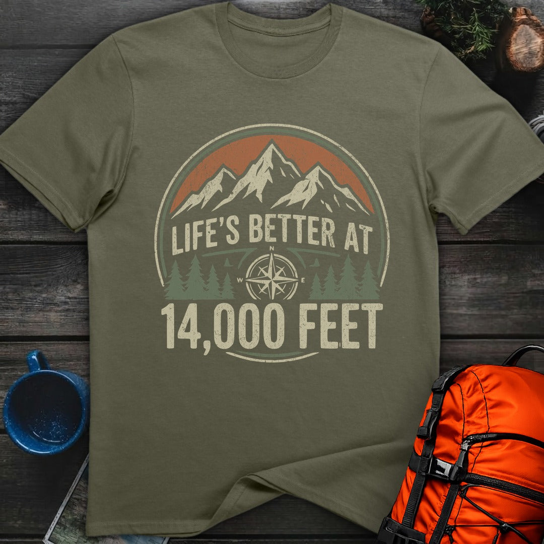 14,000 Feet - Military Green