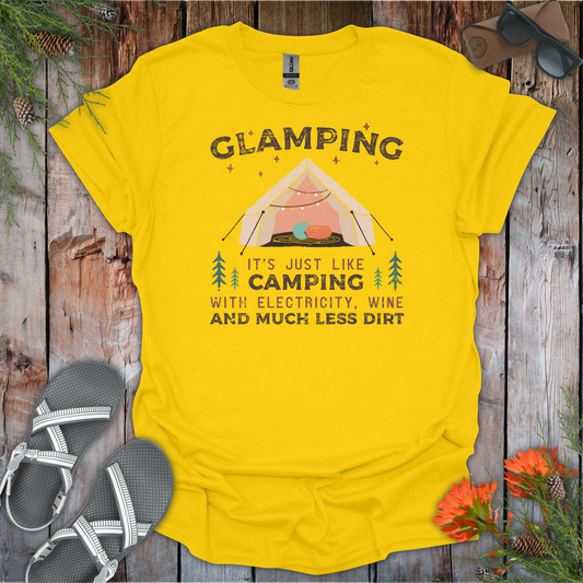 Glamping Wine and Dirt T-Shirt