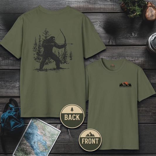 Bigfoot Bow Hunter T-Shirt - Outland Edition
