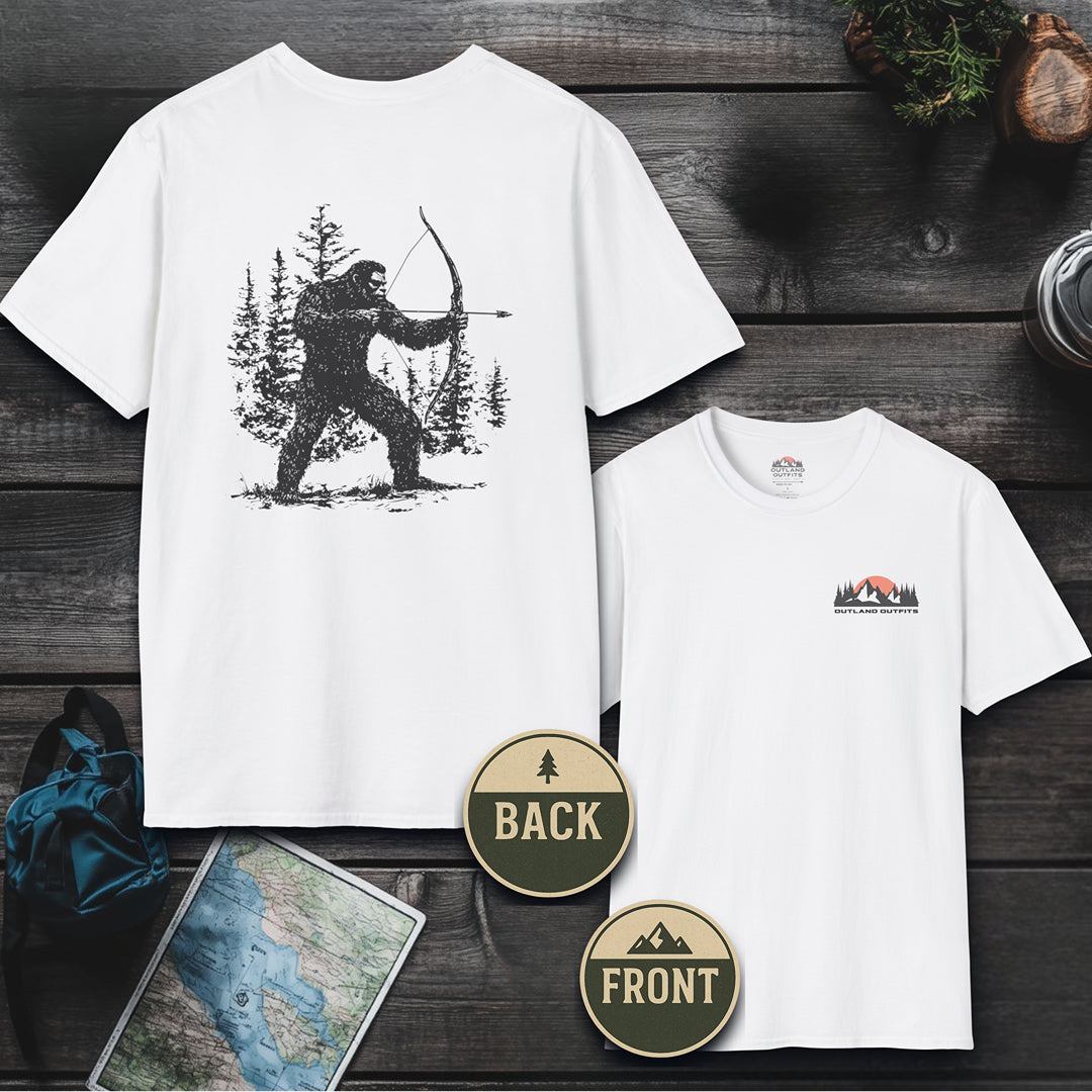 Bigfoot Bow Hunter T-Shirt - Outland Edition