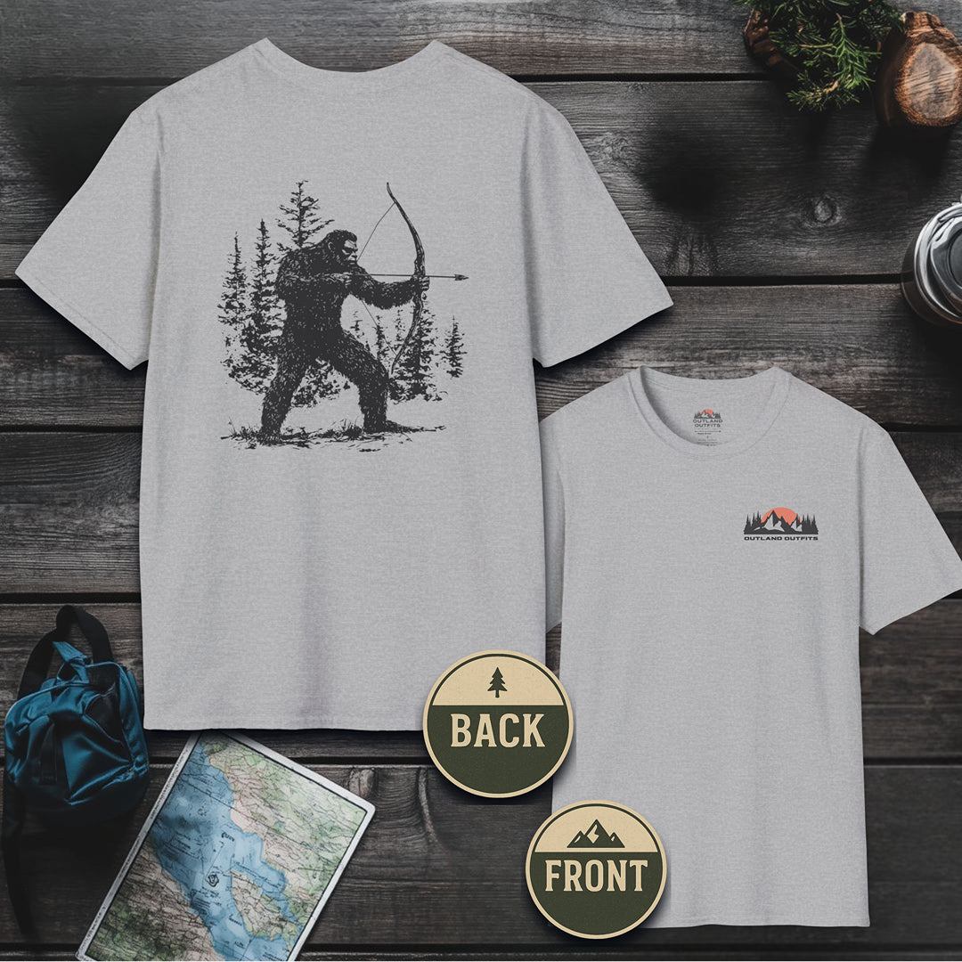 Bigfoot Bow Hunter T-Shirt - Outland Edition