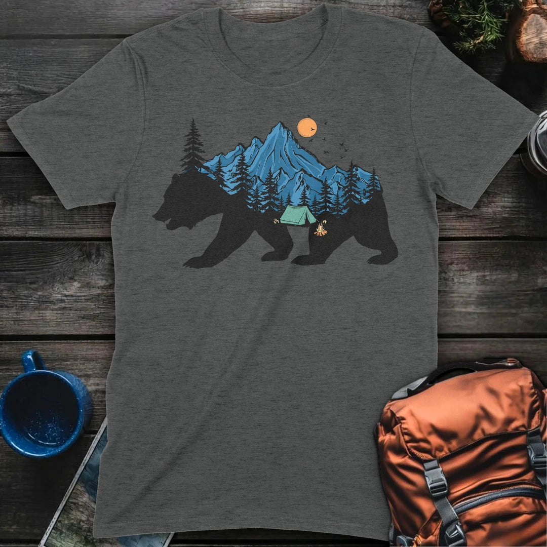 Bear Camp Scene - Dark Heather