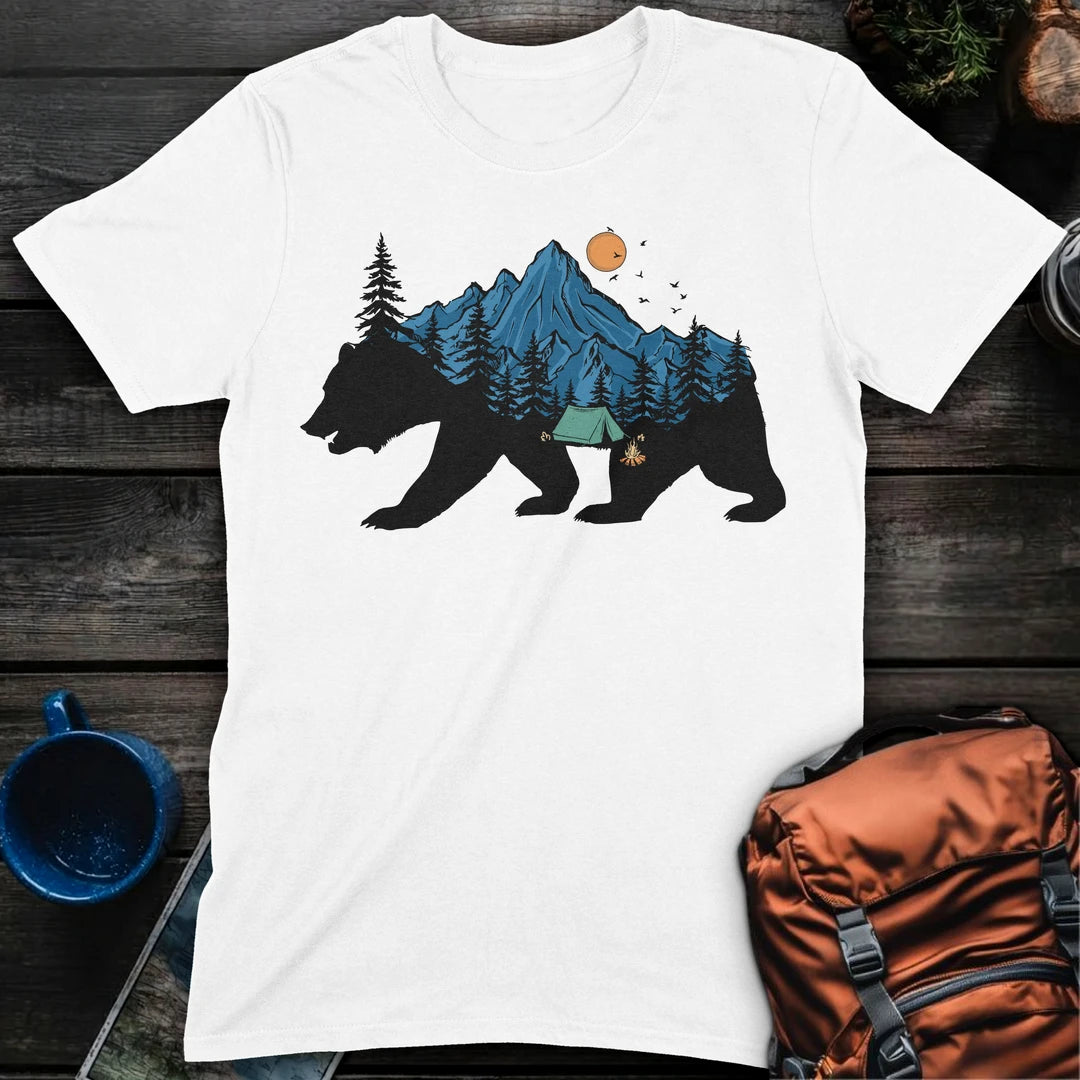 Bear Camp Scene - White