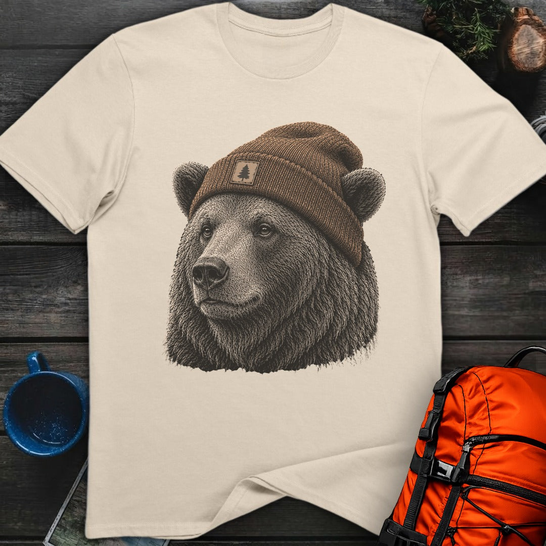 Bear in a Beanie - Sand