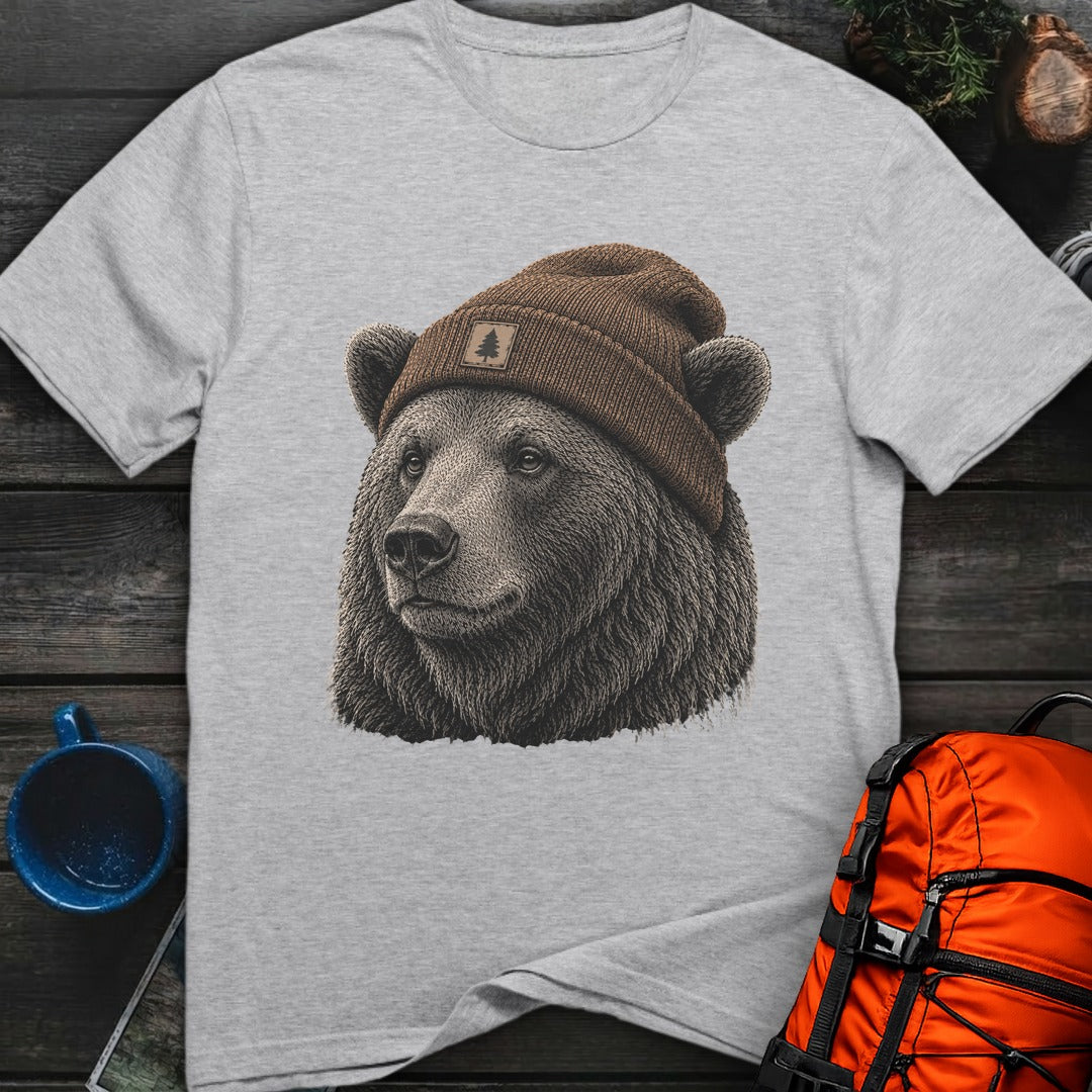 Bear in a Beanie - Sport Grey